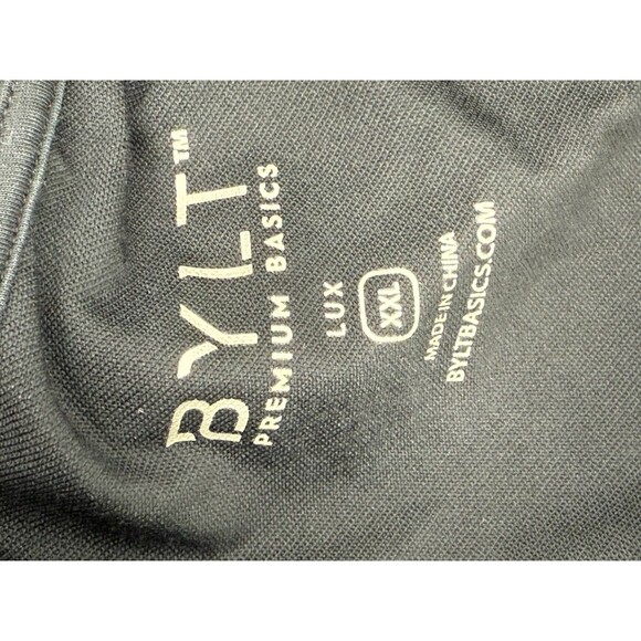 BYLT Premium Basics Signature Black Short Sleeve T-shirt Men's Size XXLARGE - Picture 10 of 13